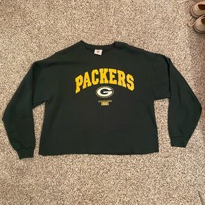 Cropped Green-bay Packer Sweatshirt
